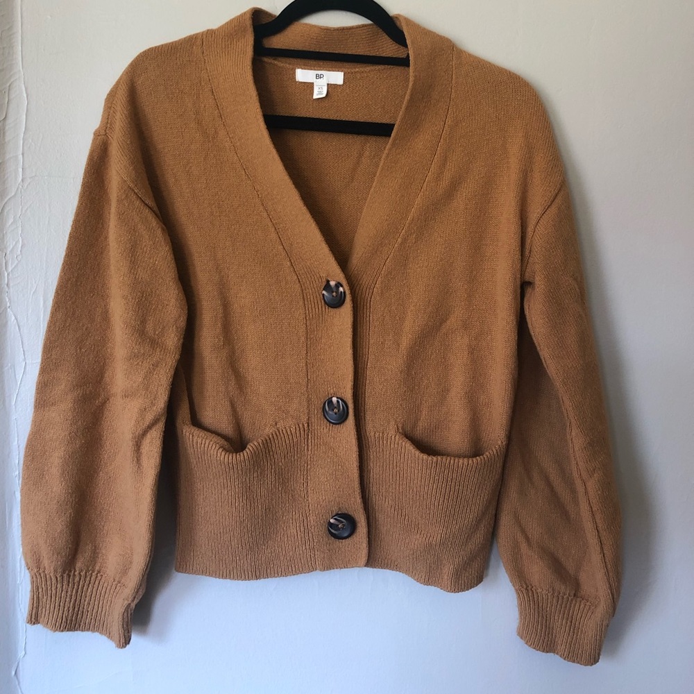 BP. tan cardigan, size XS
